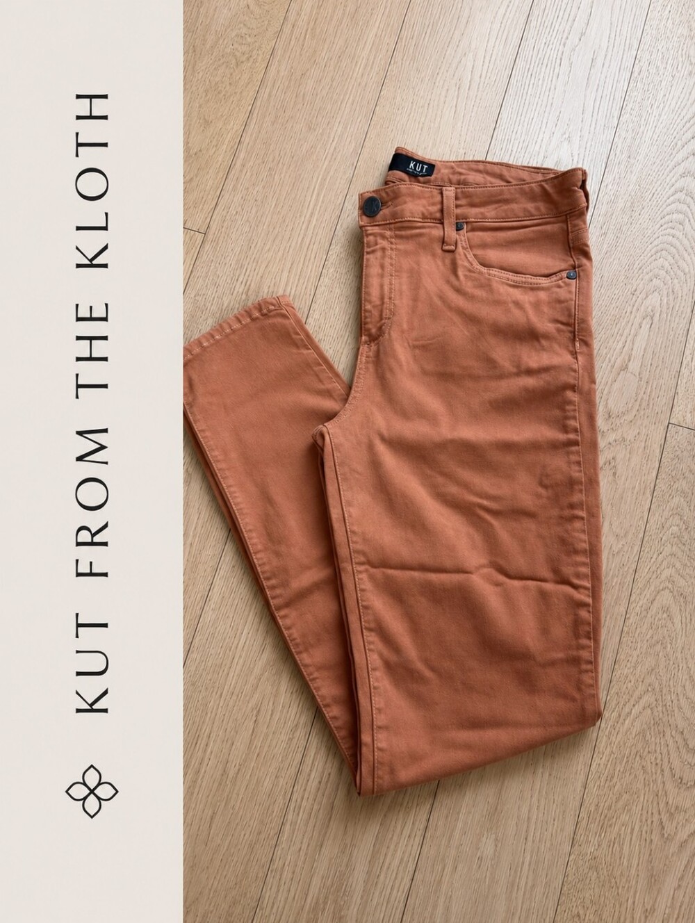 KUT from the Kloth Diana Skinny Jeans – Cinnamon Rust Stretch Denim Size 6 - Picture 2 of 3